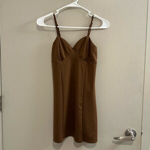 La Hearts Brown Mini Dress
